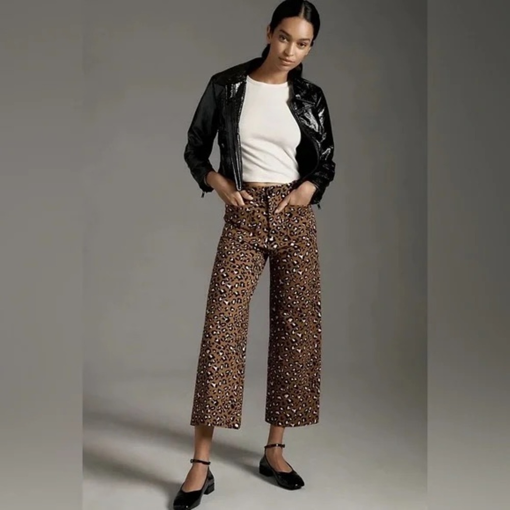 NEOT Maeve by Anthropologie Leopard Print Colette Pant 28